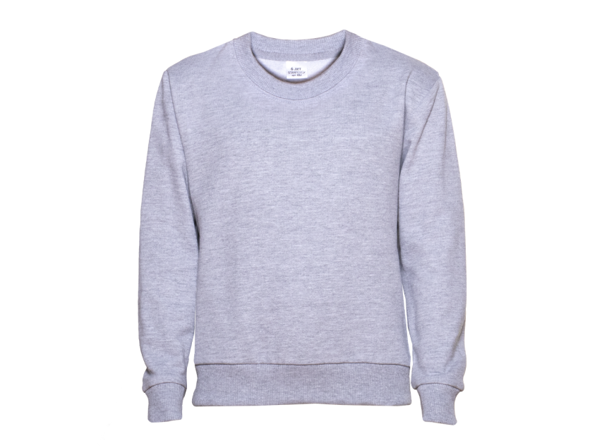 Свитшот детский STAN футер без начёса, 260, 63J, Серый меланж