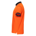 Рубашка поло унисекс STAN с контрастными деталями хлопок/полиэстер 185, 04С, Оранжевый