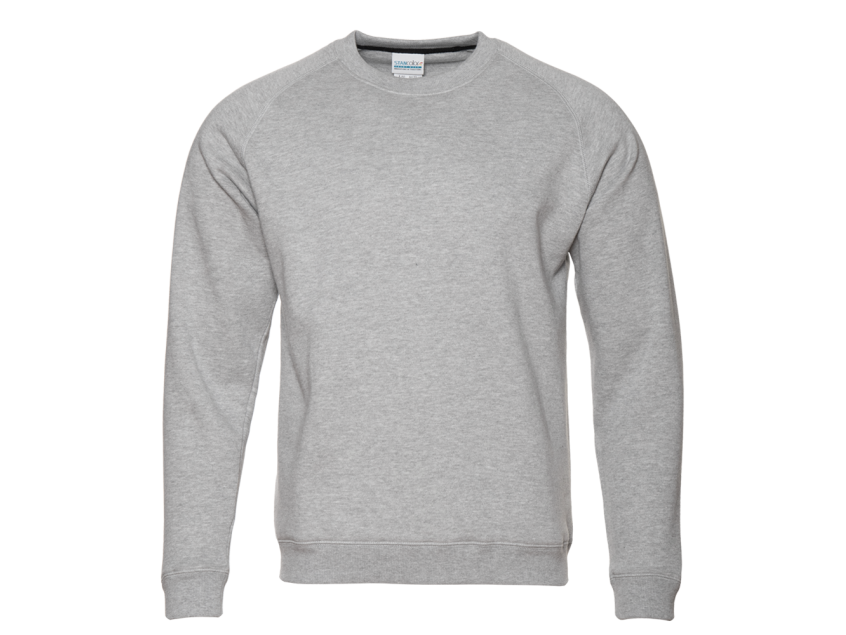 Свитшот унисекс STAN футер с начёсом 260, 53, Серый меланж