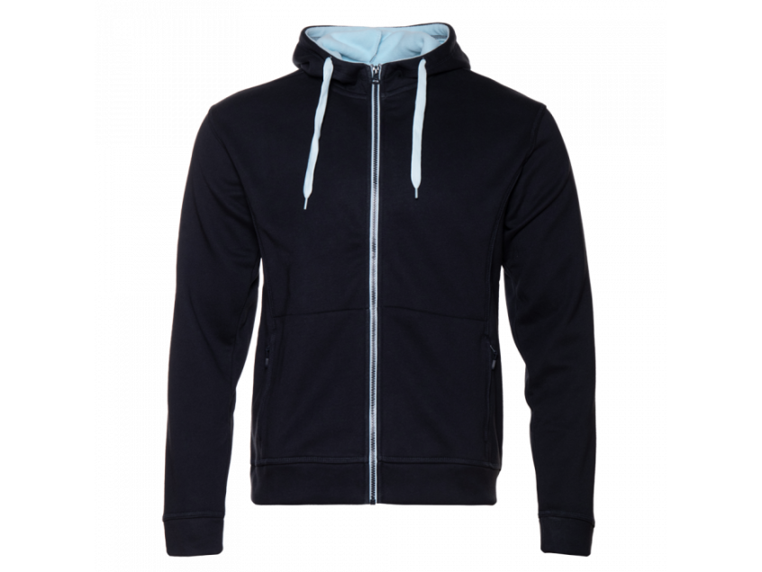Толстовка мужская STAN с капюшоном на молнии сэндвич 320, 18, Тёмно-синий
