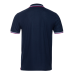 Рубашка поло унисекс STAN триколор хлопок/полиэстер 185, 04R, Тёмно-синий