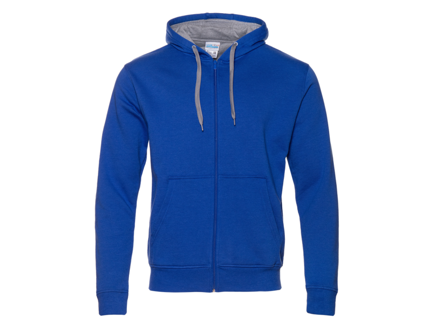 Толстовка мужская STAN с капюшоном на молнии футер с начёсом 280, 17, Синий