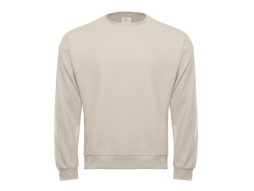 Свитшот унисекс STAN футер без начёса, 350, 96, Молочный