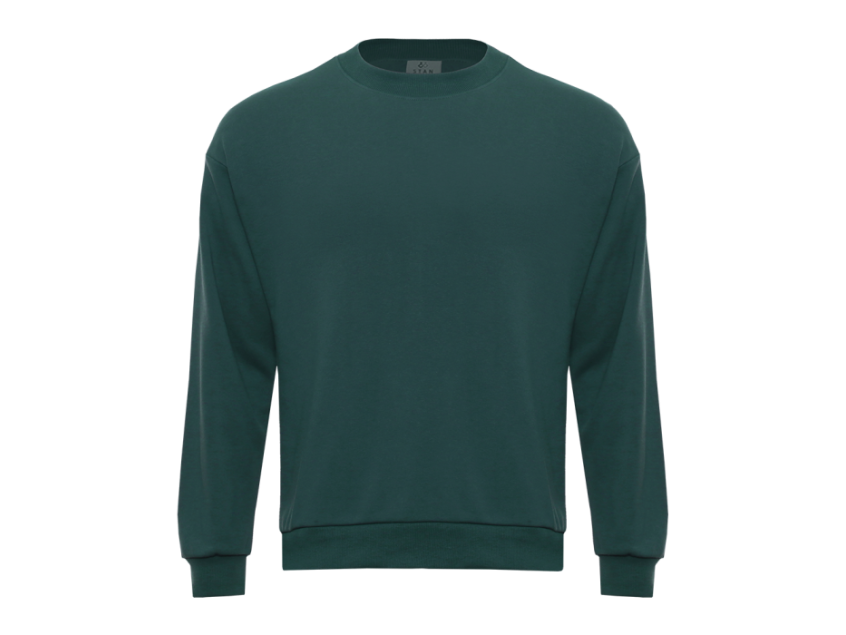 Свитшот унисекс STAN футер без начёса, 350, 96, Тёмно-зелёный
