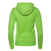 Толстовка женская STAN с капюшоном на молнии футер с начёсом 280, 17W, Ярко-зелёный