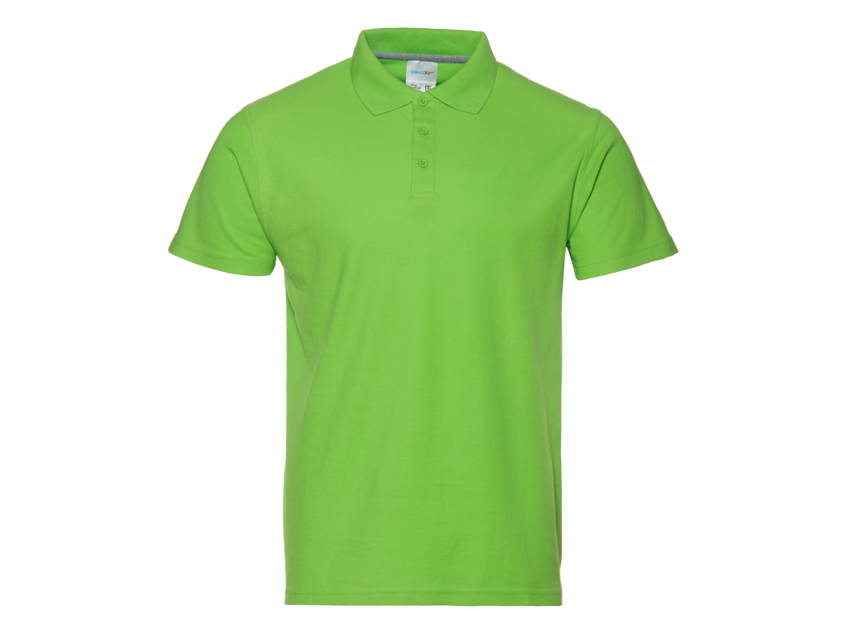 Рубашка поло унисекс  STAN хлопок/полиэстер 185, 04, Ярко-зелёный