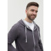 Толстовка мужская STAN с капюшоном на молнии футер без начёса 260, 61, Тёмно-серый