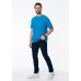 Футболка унисекс без бокового шва STAN хлопок 160, 02, Лазурный