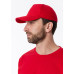 Бейсболка STAN 5 клиньев хлопок 150, 10L, Красный