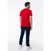 Футболка унисекс хлопок 150, 52, Красный