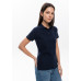 Рубашка поло женская STAN хлопок/полиэстер 185, 04WL, Тёмно-синий