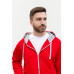 Толстовка мужская STAN с капюшоном на молнии футер без начёса 260, 61, Красный