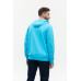 Толстовка мужская STAN с капюшоном на молнии футер без начёса 260, 61, Бирюзовый