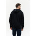 Толстовка мужская STAN с капюшоном на молнии футер с начёсом 280, 17, Чёрный