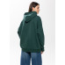 Худи унисекс STAN оверсайз футер без начёса 350, 66, Тёмно-зелёный
