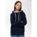 Худи унисекс STAN футер без начёса с контрастным капюшоном 260, 23, Тёмно-синий