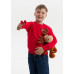 Свитшот детский STAN футер без начёса, 260, 63J, Красный