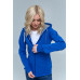 Толстовка женская STAN с капюшоном на молнии футер с начёсом 280, 17W, Синий