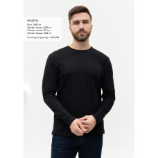 Футболка унисекс с длинным рукавом STAN хлопок/эластан 180, 35, Чёрный