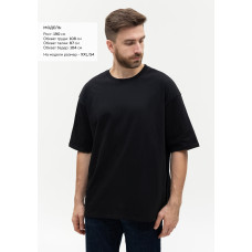 Футболка унисекс оверсайз STAN хлопок 240, 56, Чёрный