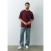 Футболка унисекс оверсайз STAN хлопок 240, 56, Бордовый
