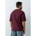 Футболка унисекс оверсайз STAN хлопок 240, 56, Бордовый