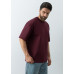 Футболка унисекс оверсайз STAN хлопок 240, 56, Бордовый