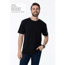 Футболка унисекс без бокового шва STAN хлопок 160, 02, Чёрный