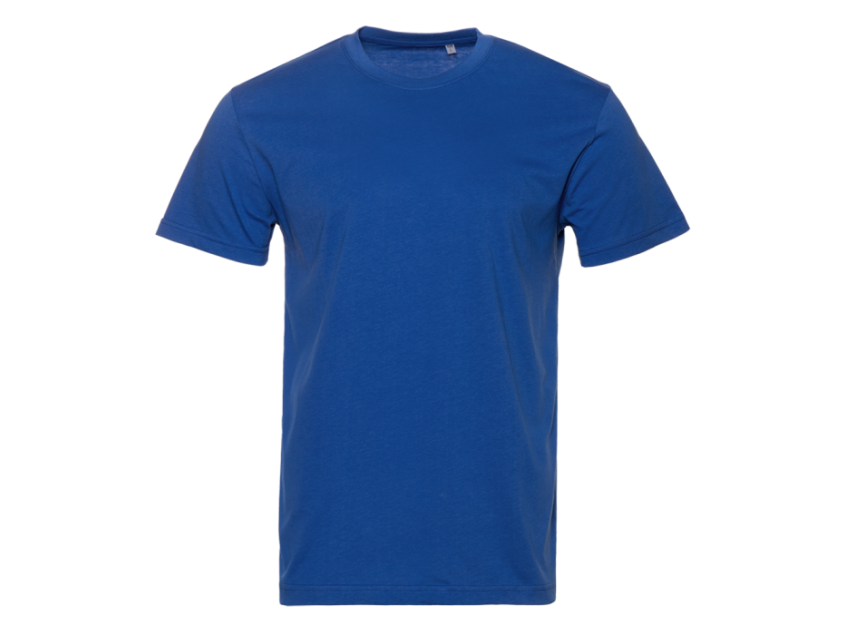 Футболка унисекс хлопок 150, 52, Синий