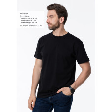 Футболка унисекс хлопок 150, 52, Чёрный