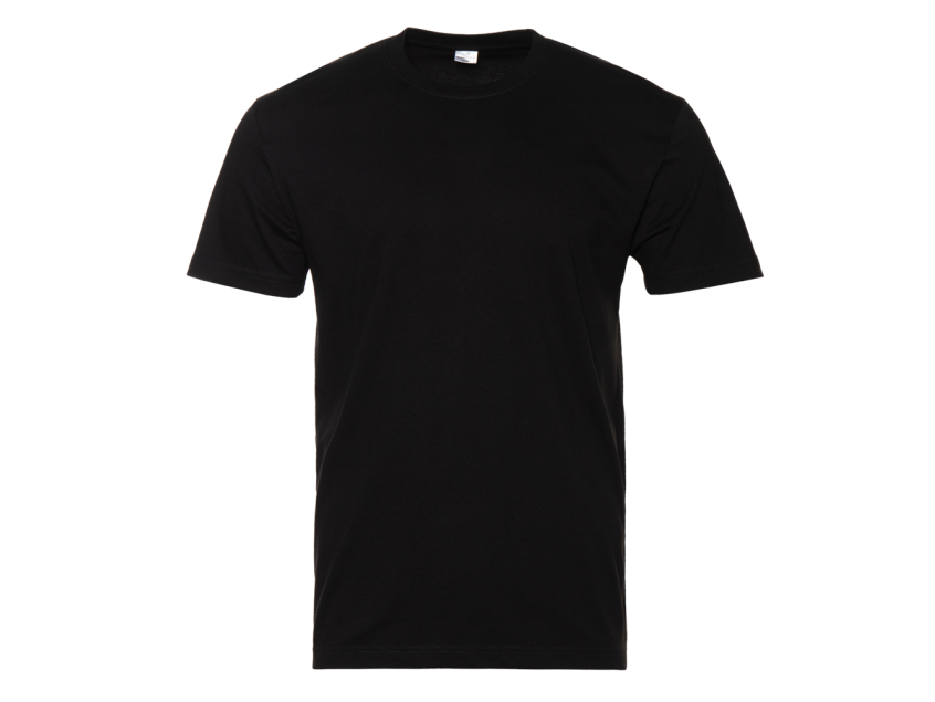 Футболка унисекс STAN хлопок 180, 08U, Чёрный