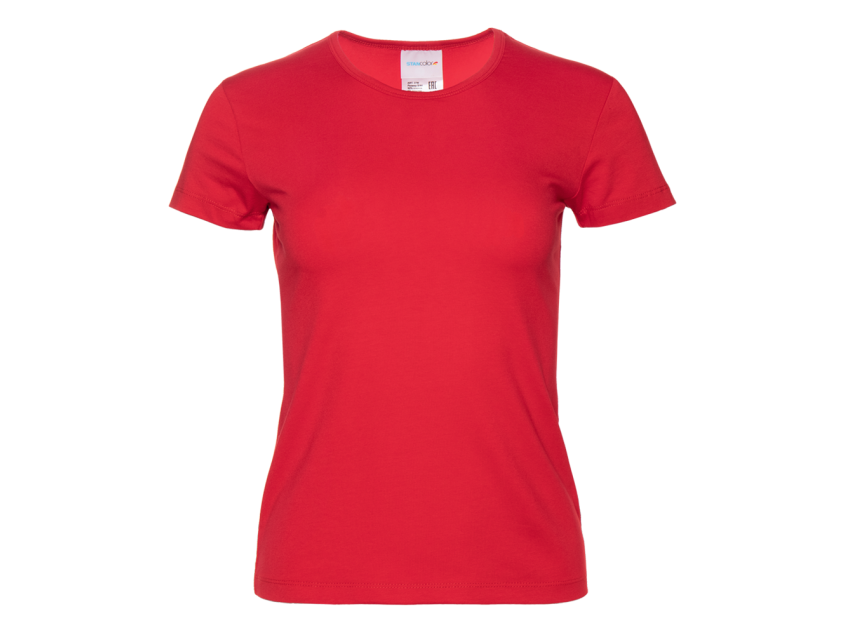 Футболка женская STAN хлопок/эластан 180, 37W, Красный