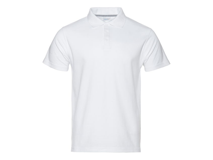 Рубашка поло унисекс  STAN хлопок/полиэстер 185, 04, Белый