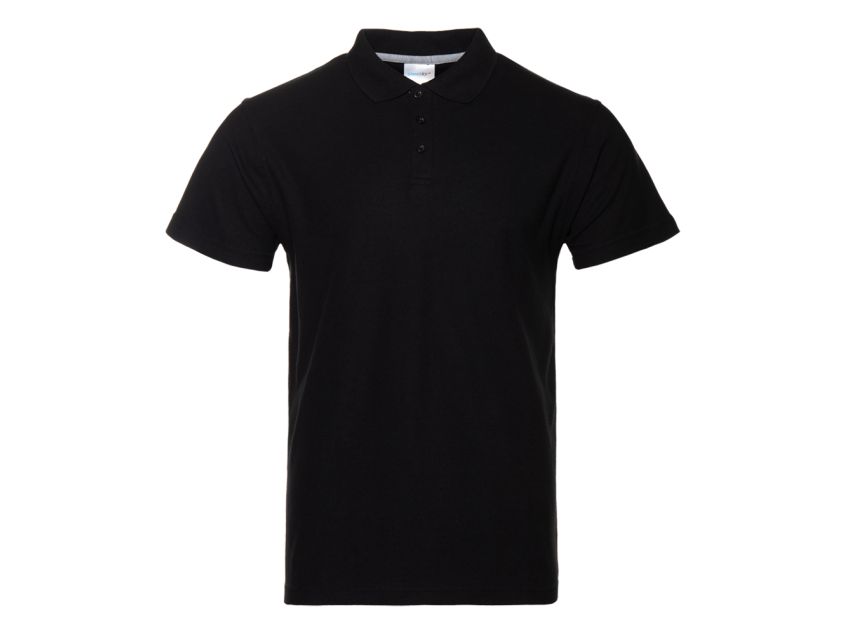 Рубашка поло унисекс  STAN хлопок/полиэстер 185, 04, Чёрный