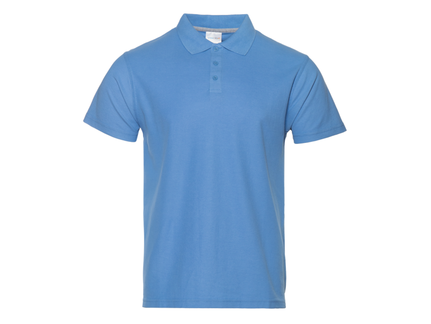 Рубашка поло унисекс  STAN хлопок/полиэстер 185, 04, Голубой
