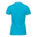 Рубашка поло женская STAN с окантовкой хлопок/полиэстер 185, 04BK, Бирюзовый