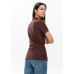 Рубашка поло женская STAN хлопок/полиэстер 185, 04WL, Тёмно-Шоколадный