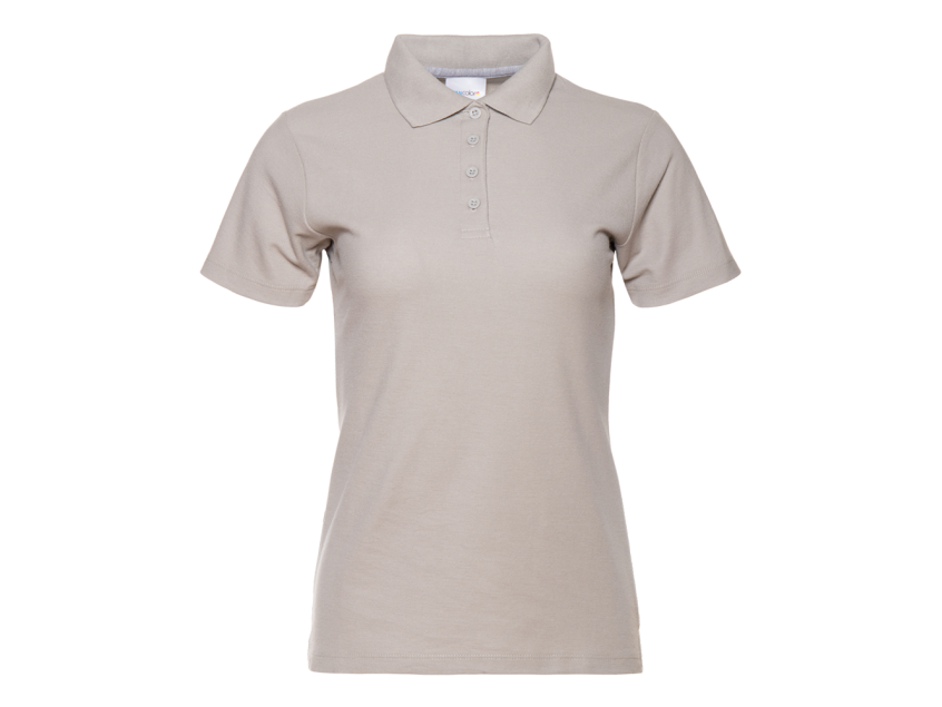 Рубашка поло женская STAN хлопок/полиэстер 185, 04WL, Светло-серый
