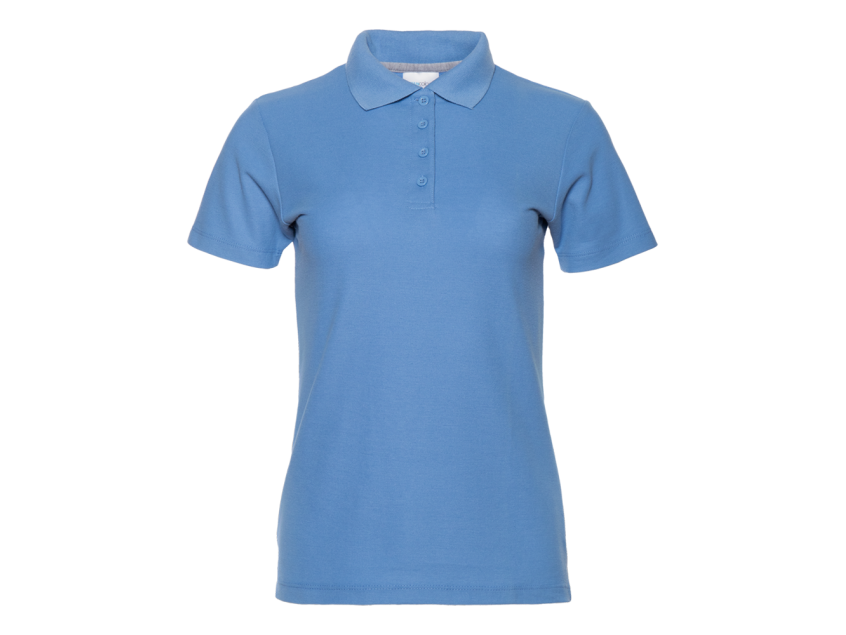 Рубашка поло женская STAN хлопок/полиэстер 185, 04WL, Голубой