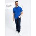 Рубашка поло унисекс хлопок 100%, 185, 04B, Синий