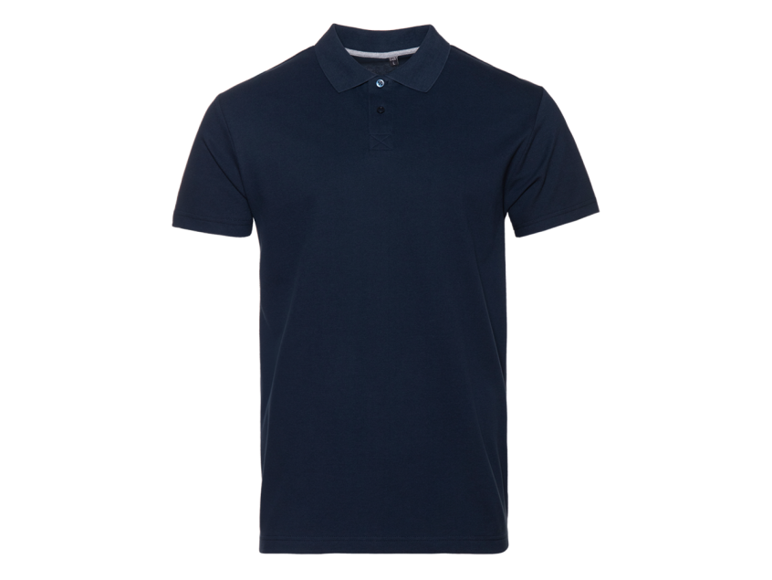 Рубашка поло унисекс хлопок 100%, 185, 04B, Тёмно-синий