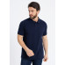 Рубашка поло унисекс хлопок 100%, 185, 04B, Тёмно-синий