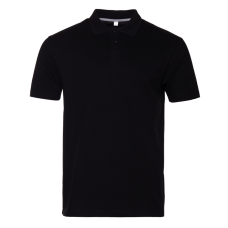 Рубашка поло унисекс STAN хлопок 185, 04U, Чёрный Рубашка поло унисекс STAN хлопок 185, 04U, Чёрный