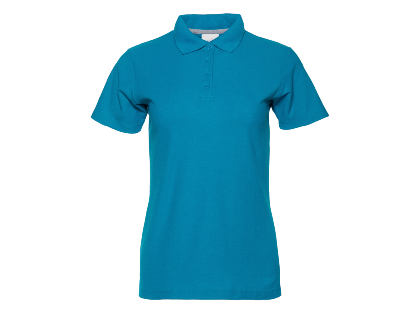 Рубашка поло женская STAN хлопок/полиэстер 185, 104W, Лазурный