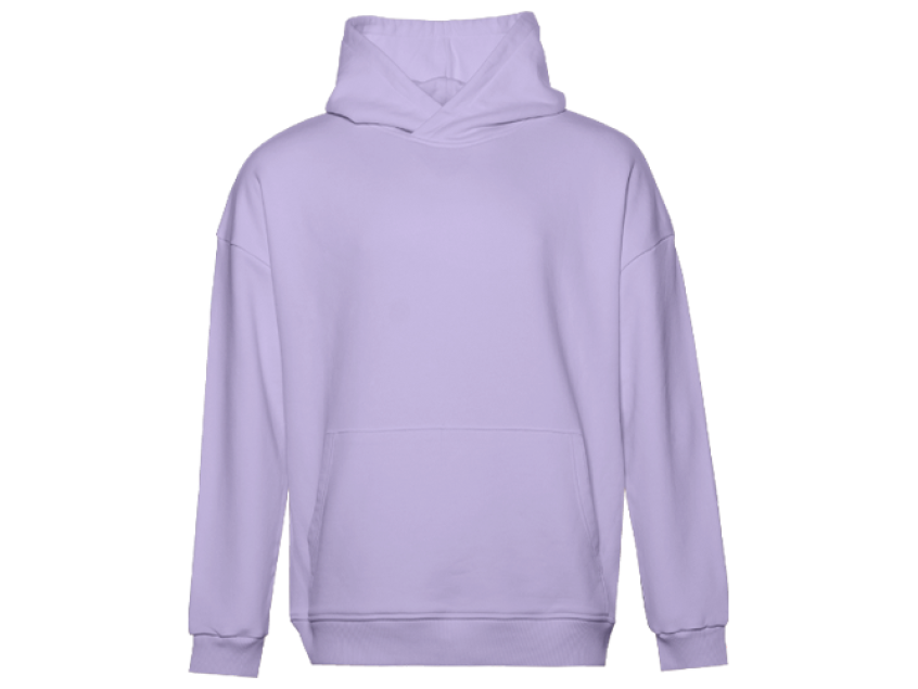 Худи унисекс STAN оверсайз футер без начёса 350, 66, Цифровая лаванда