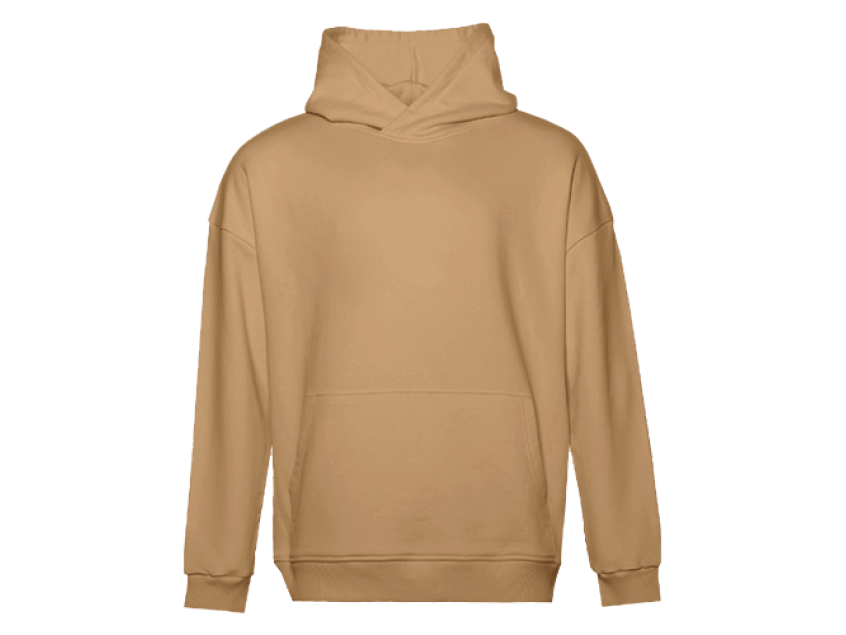 Худи унисекс STAN оверсайз футер без начёса 350, 66, Бежевый