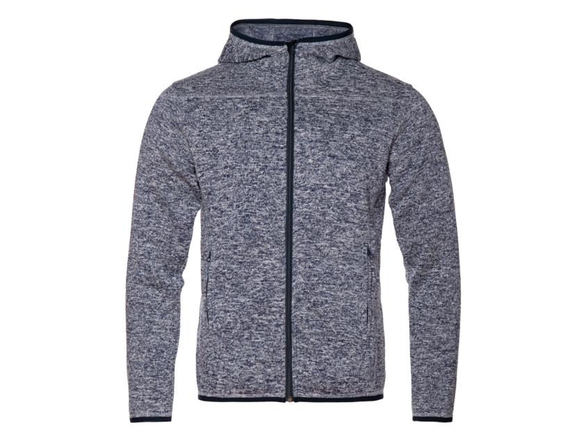 Толстовка унисекс STAN на молнии вязанный флис, 320, 67, Т-синий меланж