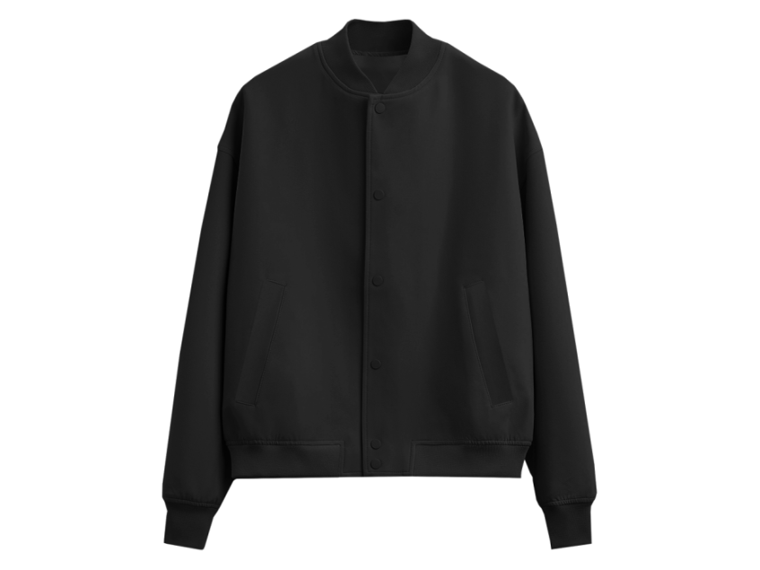 Бомбер унисекс STAN футер без начеса 340, 70, Чёрный