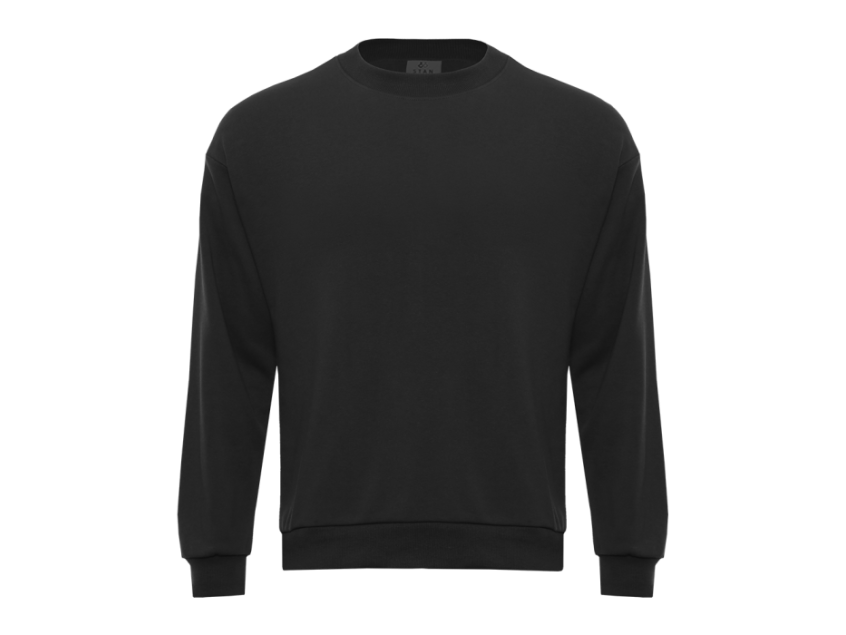 Свитшот унисекс STAN футер без начёса, 350, 96, Чёрный