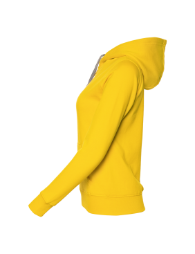 Толстовка женская STAN с капюшоном на молнии футер с начёсом 280, 17W, Жёлтый